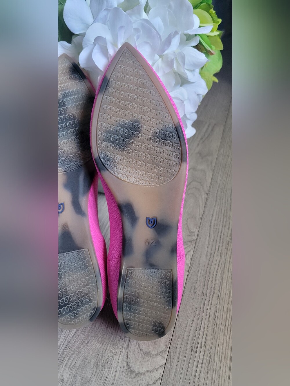 Rothy's The Point Dragon Fruit Hot Pink Flats, Women's US 6.5 EU 36.5 - Picture 15 of 16